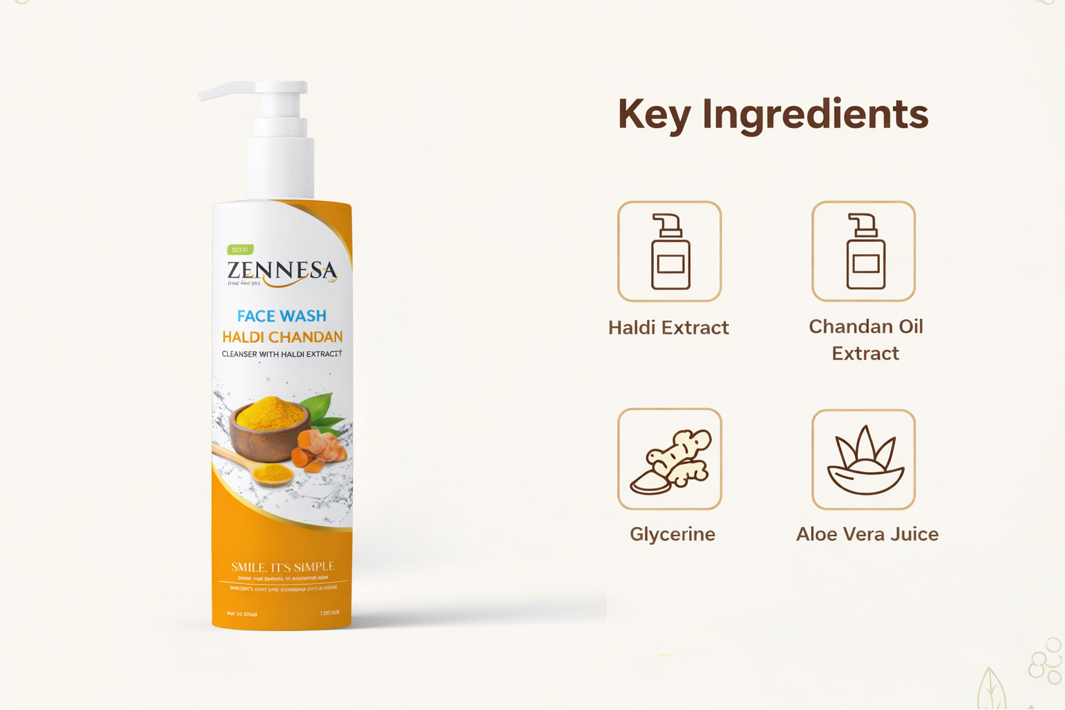 Face Wash Haldi Chandan